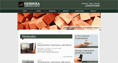 Desktop Screenshot of herrerainmobiliaria.com