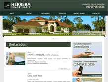 Tablet Screenshot of herrerainmobiliaria.com